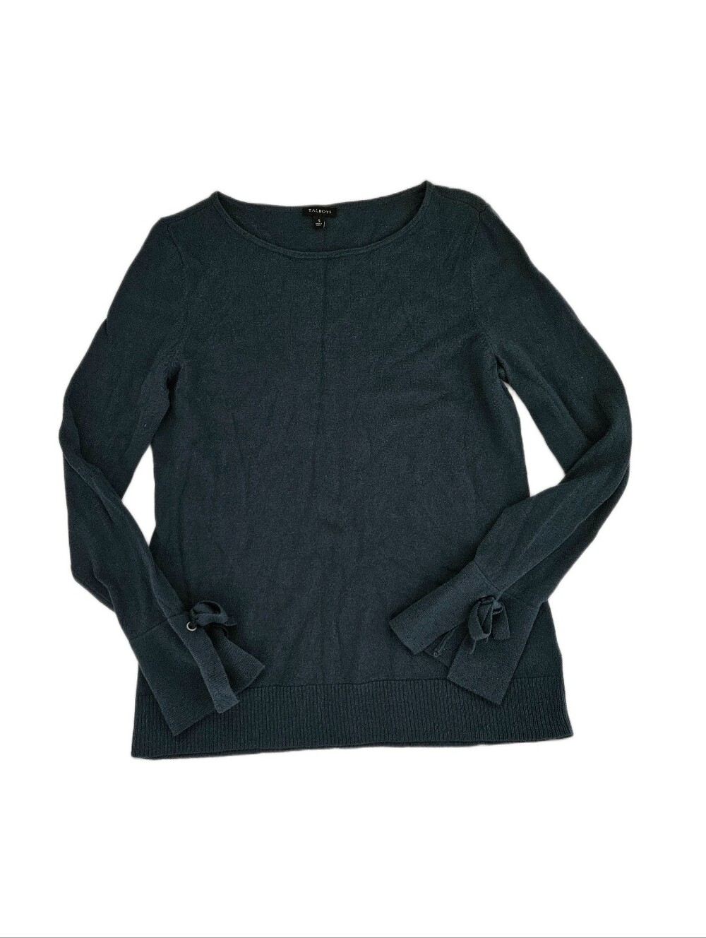 Women’s Talbots Long Sleeve Knit Top Dark Green Small